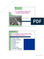 Caùc Chæ Tieâu Chaát Löôïng Nöôùc (Water Quality Parameters)