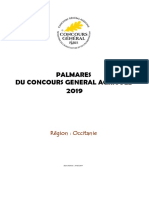 2019_Palmarès Occitanie Concours agricole