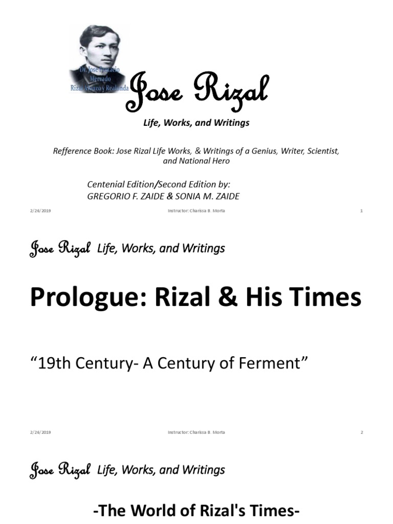 Jose Rizal: Life, Works, and Writings | PDF | International Relations ...