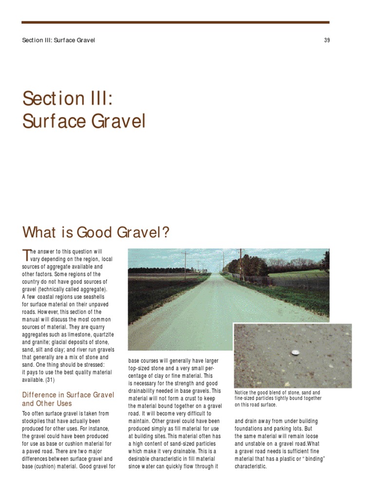 Understanding Surface Gravel Quality | PDF | Road | Construction Aggregate
