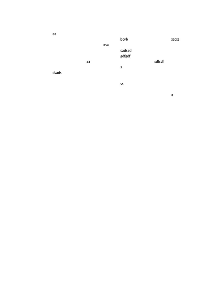 Aa BCVB XZCXZ Asa Sadsad GDFGDF Aa SDFSDF S Dsads Ss A | PDF