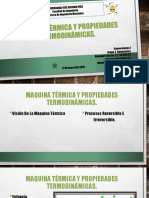 Maquina Térmica y Propiedades Termodinámicas