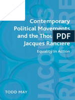 Todd May Contemporary Political Movements and The Thought of Jacques Ranciere Equality in Action PDF