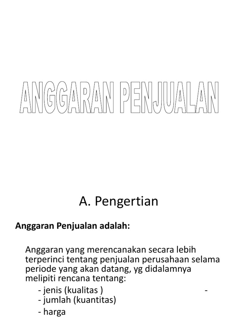 2 Anggaran Penjualan Baru