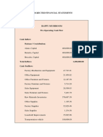 Projected Financial Statements
