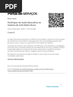 Participar de Ação Educativa na Galeria de Arte Nello Nuno - GovBr