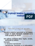 Implicaţii Bioetice În Genetica Medicală: Department of Pathology 1