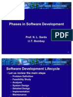 Phases in Software Development: Prof. N. L. Sarda I.I.T. Bombay