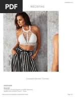 Cropped decote tirinhas • Cícrulo S:A