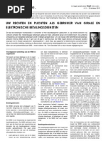 TBS n°5 - Uw rechten en plichten als gebruiker van girale en elektronische betalingsdiensten
