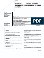 NBR 6954 MB 894 Lastro Padrao Determinacao Da Forma Do Material PDF