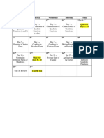 Timeline For Unit 3b