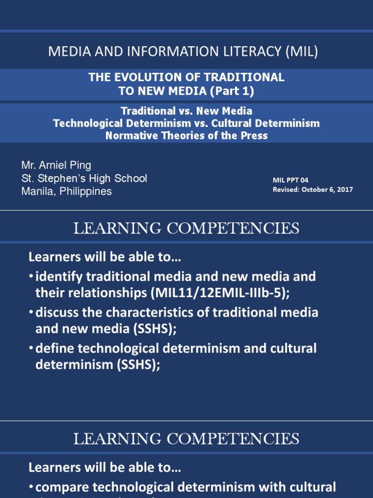 Evolution of Media: Key Theories | PDF | New Media | Information Literacy