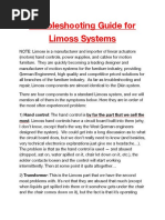 Limoss Troubleshooting Guide