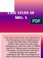 Case Study of MRS X