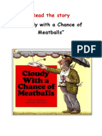 "Cloudy With A Chance of Meatballs": Read The Story