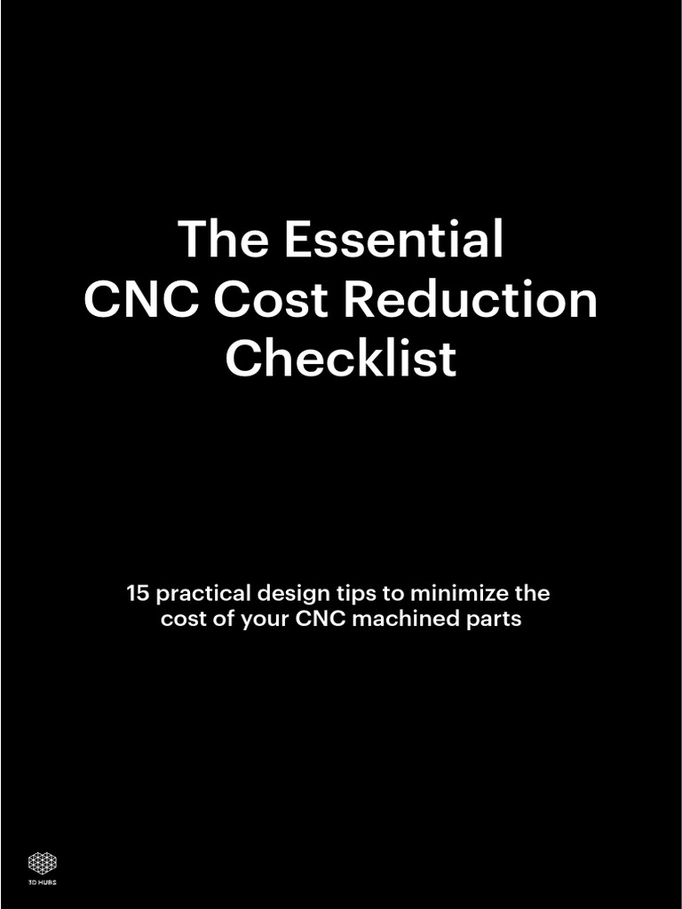 The Essential CNC Cost Reduction Checklist | PDF | Machining ...
