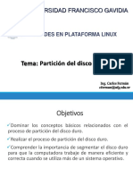 Partición Del Disco Linuex