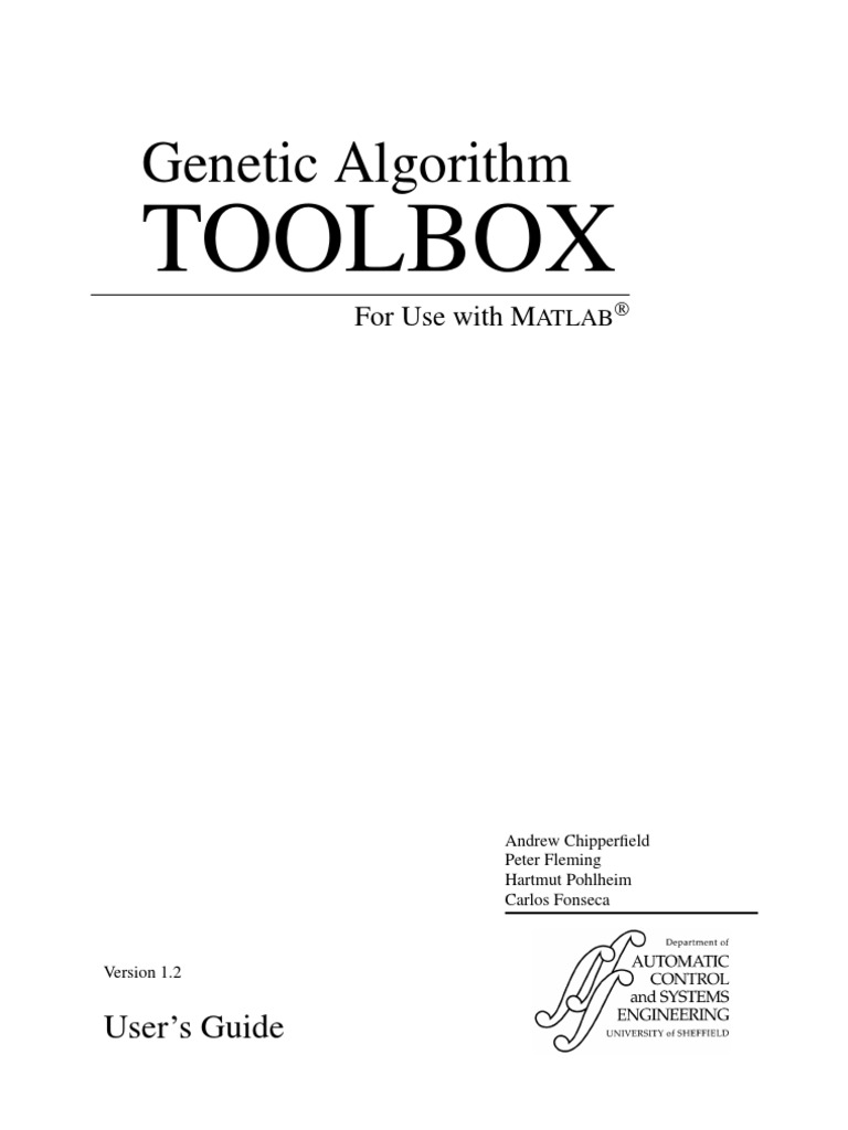Genetic Algorithm Toolbox Guide | PDF | Genetic Algorithm | Fitness ...
