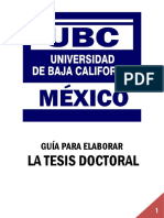 Guía para La Elaboración de Tesis UBC