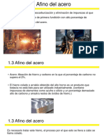 Proceso de afino de acero mediante convertidor LD y horno eléctrico