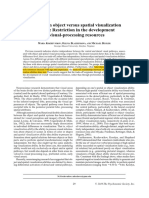 Trade-Off in Object Versus Spatial Visualization Abilities: Restriction in The Development of Visual-Processing Resources