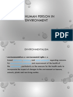 The Human Person in Environment