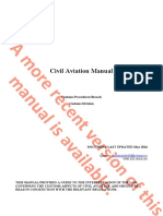 Civil Aviation Manual: Customs Procedures Branch Customs Division