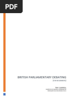 British Parliamentary Debating: For Beginners