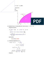 Areas y Longitudes de Curva Usando Integrales, Resuelto