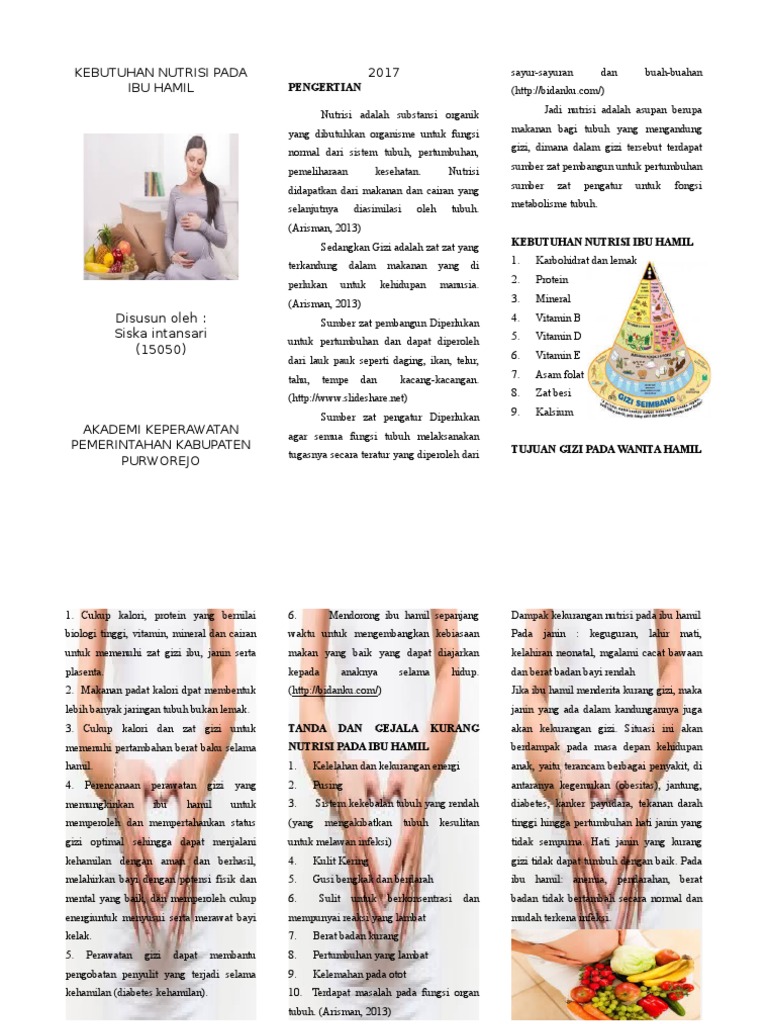 Leaflet Nutrisi