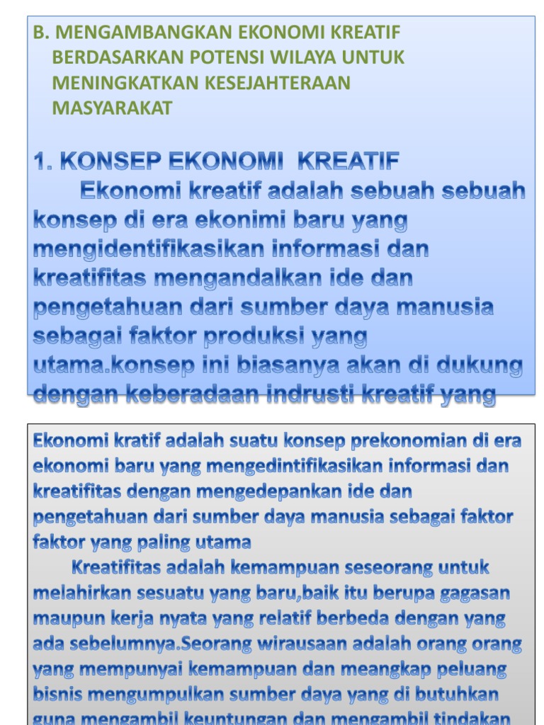 Ekonomi Kreatif