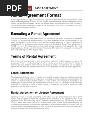 Lease Agreement