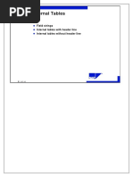 Internal Tables: Field Strings Internal Tables With Header Line Internal Tables Without Header Line