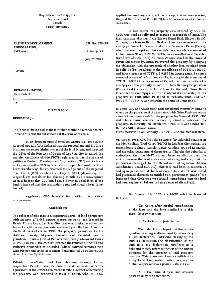 LTD Cases | PDF | Mortgage Law | Real Property