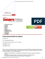 Normas Internacionales de Auditoría - Revista Contaduría Pública - IMCP