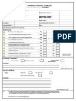 Material Approval Form