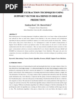 Feature Extraction Techniques Using Support Vector Machines in Disease Prediction