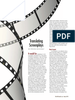 Translating Screenplays: The Blueprint for Film