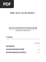 Hong Kong Budget Speech 2019