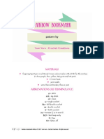 Rainbow Bookmark-Crochet Pattern PDF