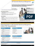 Rapid Deployment of SAP Extended Warehouse Management:: Business Needs Service No.