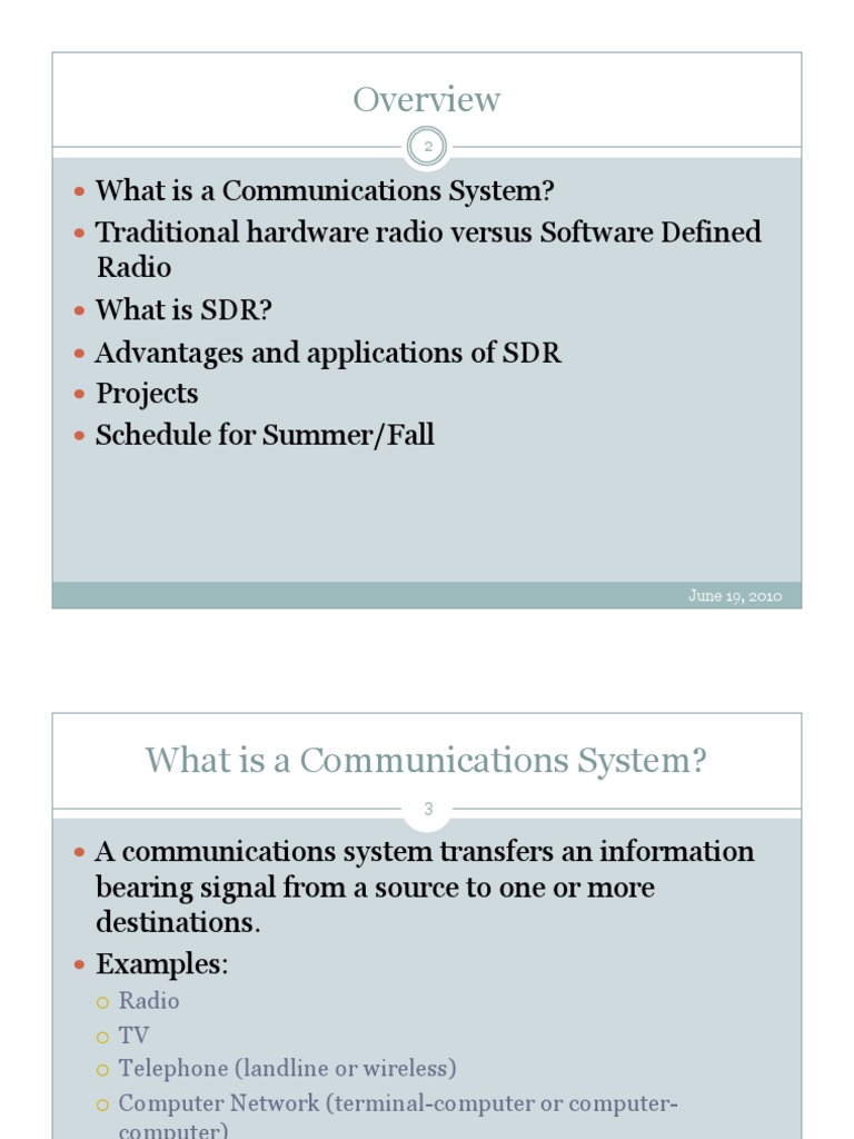 SDR Project | PDF | Software Defined Radio | Communications System
