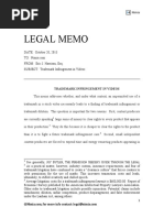 Simple Legal Memo Example PDF