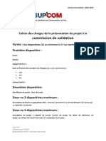 Cahier Des Charges - Validation