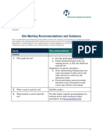 Site Marking Recommendations and Guidance PDF