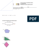 Examen 2o B Matematicas Segundo Trimestre Febrero2019