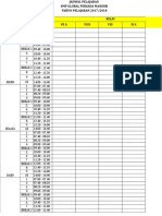 Jadwal Pelajaran 1718 BARU