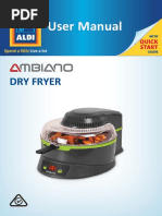 User Manual: Dry Fryer