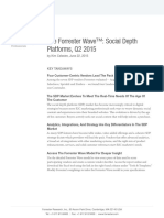 Forrester Wave Social Depth Platforms q2 2015